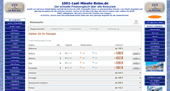Desktop Screenshot of 1001-last-minute-reise.de
